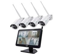 Kit de vidéosurveillance PNI House WiFi650-4 caméras Full HD Wi-FI P2P et Moniteur LCD 12 Pouces