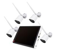 Kit de vidéosurveillance - PNI - PNI-WF663-S - NVR écran 10,1"" - 4 caméras ext. 3MP - WiFi P2P IP65