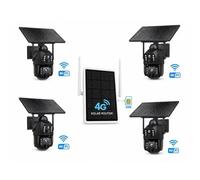Kit de vidéosurveillance RobiCam : 4 caméras WiFi solaires 3MP avec routeur 4G LTE