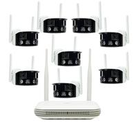Kit de vidéosurveillance sans Fil PNI House WiFi800 NVR et 8 caméras PNI IP590 2 x 2 Mpx