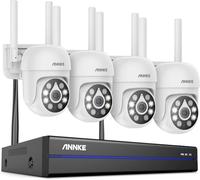 Kit de vidéosurveillance, système CCTV, résolution 5MP, connectivité 16 canaux, 16CH NVR 4 pièces caméra