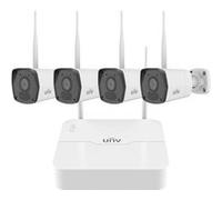 Kit de Vidéosurveillance Uniview Enregistreur NVR 8 Canaux IP + 4 Caméras 2MP Bullet IP67