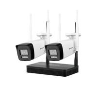 Kit de Vidéosurveillance WiFi Hikvision 2 Caméras Bullet 4MP + Enregistreur NVR 4 Canaux PoE - DS-J142I/NKS424W0H