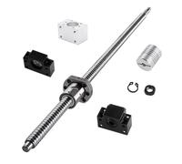 Kit de vis à billes roulées SFU1204 RM1204 avec extrémité usinée + écrou 1204 + boîtier + Support BK/BF10 + coupleur 8x8(500mm)