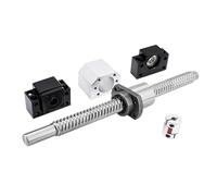 Kit de vis à billes SFE2020 20mm, grand boîtier d'écrou DSG2020, Support d'extrémité BKBF15, accouplement(350mm)