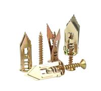 Kit de vis autotaraudeuses et chevilles pour plaques de plâtre, 100/200 pièces