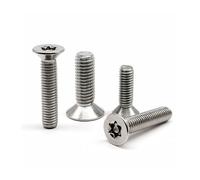 Kit de vis de sécurité à tête fraisée plate Torx en acier inoxydable M2.5 M3 M4 M5 304 avec broche de colonne, assortiment de boulons inviolables(Box B 840pcs)