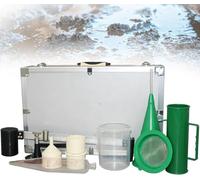 Kit De Viscosimètre Portable Pour Boues, Testeur De Boues, Kit 3 Pièces Comprenant Un Hydromètre, Un Viscosimètre Et Un Testeur De Teneur En Sable, Avec Coffret En Aluminium, Pour Analyses En