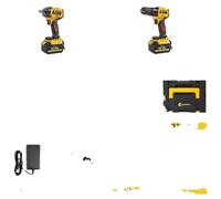 Kit de visseuse à chocs et de perceuse électrique, 21V, moteur sans balais, 1 batterie