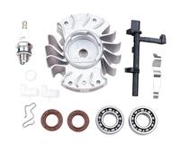 Kit De Volant D'inertie, Compatible for Stihl, Tronçonneuse MS170 MS180 | Roulement de manivelle, joint d'huile, ressort de commutation, convient à la tronçonneuse 017 018