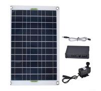 Kit d'eau solaire 12 V DC à faible bruit, panneau en silicone haute efficacité, pour bain d'oiseaux, aquarium, bassin de jardin