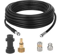 kit déboucheur canalisation 30m Kärcher K2-K7, 180 bar, buses rigides + rotatives, adaptateur inclus