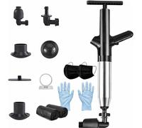 Kit déboucheur de toilette - Hygiénique et efficace - Comprend une ventouse et une pompe