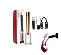 Kit décapsuleur manuel pratique et robuste | Kit d'ouverture de vin multifonction pour fête, bar, pique-nique en plein air