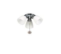 Kit d'éclairage Amalfi pour ventilateur de plafond Fantasia Acier Fantasia