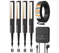 Kit d'éclairage de chemin 5W, 500 lumens, 12-24V, 4 lampes en aluminium, indice de protection IP66