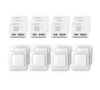 Kit d'éclairage et d'ombrage Bosch Smart Home avec interrupteur mural, 6x relais, 6x interrupteur mural pour les acteurs intelligents