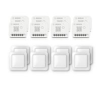 Kit d'éclairage et d'ombrage Bosch Smart Home avec interrupteur mural, 8x commande de lumière / volet roulant II, 8x interrupteur mural pour les acteurs intelligents
