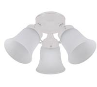 Kit d'éclairage Flush Mount pour ventilateurs de Hunter Blanc Hunter Fans