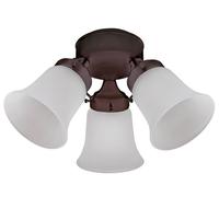 Kit d'éclairage Flush Mount pour ventilateurs de Hunter Bronze Hunter Fans