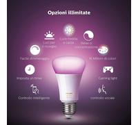 PHILIPS HUE Kit de démarrage White & Colors 2 ampoules avec pont de connexion et télécommande variateur - 10 W - E27