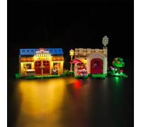Kit d'éclairage LED BrickBling pour Animal Crossing Nooks Magasin et Sophie Maison Set - Décoratif pour Lego 77050 Nook's Cranny & Rosie's House