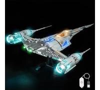 Kit d'éclairage LED compatible avec Lego 75442 The Mandalorian's N-1 Starfighter (pas de modèle), kit d'éclairage décoratif compatible avec Lego The Mandalorian's N-1 Starfighter modèle