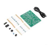 Kit d'éclairage LED double couleur rouge jaune NE555 CD4017 pratique électronique DIY flux réglable pour étudiants amateurs