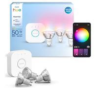 Philips Hue – Kit 3 ampoules connectées GU10 4,7W (équiv. 50W) Blanc et couleur