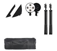 Kit d'éclairage photographique, 4 supports de lampe, lumière LED 20W, lumière 40w