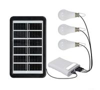 Kit d'éclairage solaire LED avec câble de 2,8 m, lampe suspendue étanche IPX6, lampe de banque, camping, éclairage de jardin extérieur, noir (blanc)