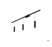 Kit d'éclairage sur rail - PHILIPS HUE - Perifo - 3 suspensions - Rails 1 m + 0 5 m - Noir