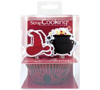 Kit déco Sorcier - SCRAPCOOKING - 24 caissettes et 24 cake toppers sorcier
