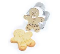 ScrapCooking – Kit découpoir et embosseur bois Ginger (bonhomme en pain d'épice)