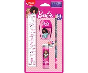 Kit d'écriture Barbie, 4 pièces, sur carte blister