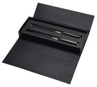 Kit d'écriture Image Black Line, comprenant un stylo plume et un stylo bille, de couleur bleue