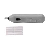 Kit D'effaceur Électrique Pratique Automatique À Piles Pour Crayon Avec 10 Recharges Q1jc