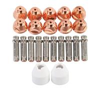 Kit d'électrodes à pointe de 10 pièces pour pistolet de découpe PCH-51, ensemble de consommables avec couvercles de protection