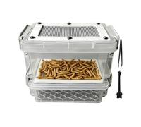 Kit d'élevage pour à Soie - Tamis séparateur pour déjections de à Soie | avec Pince et Brosse,Bacs Anti-odeurs pour phalangers, lézards, Grenouilles, Amphibiens et Petits Animaux