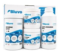 Kit Démarrage et Entretien Spa - Kit Spa Complet pour Spa Gonflable | Mise en Route et Traitement Complet avec Anti Mousse, pH Plus, pH Moins et Oxygène Actif | Fabriqué en France