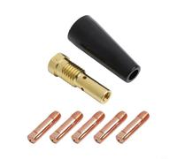 Kit d'embouts de buse en cuivre pour soudeur à noyau de flux électrique MIG120 avec pointes conductrices de 0,6 mm, 0,8 mm, 0,9 mm, 1,0 mm, 1,2 mm pour modèles MB14AK 100L 100HD 125HD (1,0 mm)