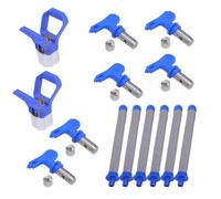 Kit D'embouts de Pistolet de Peinture sans Air, 6 Tailles de Buses | Kit complet, aluminium durable, polyvalent pour peinture murale, débouchage