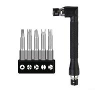 Kit d'embouts de tournevis avec tête plate cruciforme triangulaire Y U trois pointes quatre points et tige hexagonale de 6,35 mm pour une large application (lot de 6)