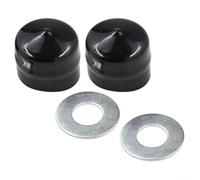 Kit d'enjoliveur et rondelle de butée pour axe de roue avant compatible avec tondeuses à gazon et tracteurs de jardin, numéros de pièce 532104757 532175039 532188967 121748X