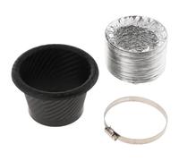 Kit D'entonnoir Tuyau D'admission D'air Turbo Pare-chocs Avant Voiture Universel En Fibre Carbone ABS Modification Du Système À Froid Froid Prise D'air Durite