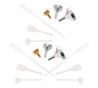 Kit D'entonnoirs Mini en Métal pour Flacons en Verre et Spray | Remplissage Précis, Surface Lisse sans Joint, Résistance à Corrosion, Pipettes Plastiques