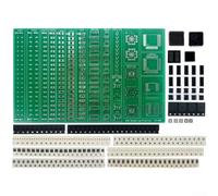 Kit d'entraînement à la soudure pour bga avec points de test de pochoir | PCB vert double face, taille 160 x 100 mm, prend en charge les paquets 0201 0402, idéal pour les débutants, matériau FR-4