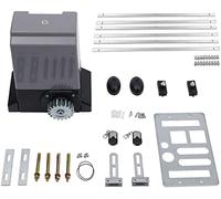 Kit d'entraînement pour portail coulissant - Charge maximale : 1200 kg - Moteur électrique pour portail coulissant - 550 W - Avec 2 télécommandes et une barre dentée de 6 m