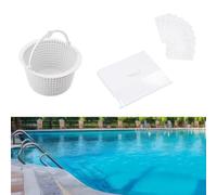Kit d'entretien de piscine SPX1091C SPX1091K1 pour écumoires Hayward SP1091LX SP1091WM avec 10 sacs filtrants pour collecte de débris