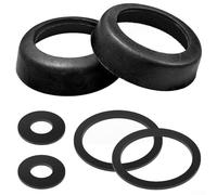 Kit d'entretien pour pompe à pression manuelle en cuir avec 2 bols en cuir et 4 joints, joint en caoutchouc noir de 3,5 cm, pièces de rechange pour pompes de puits de carafe, réparation à faire
